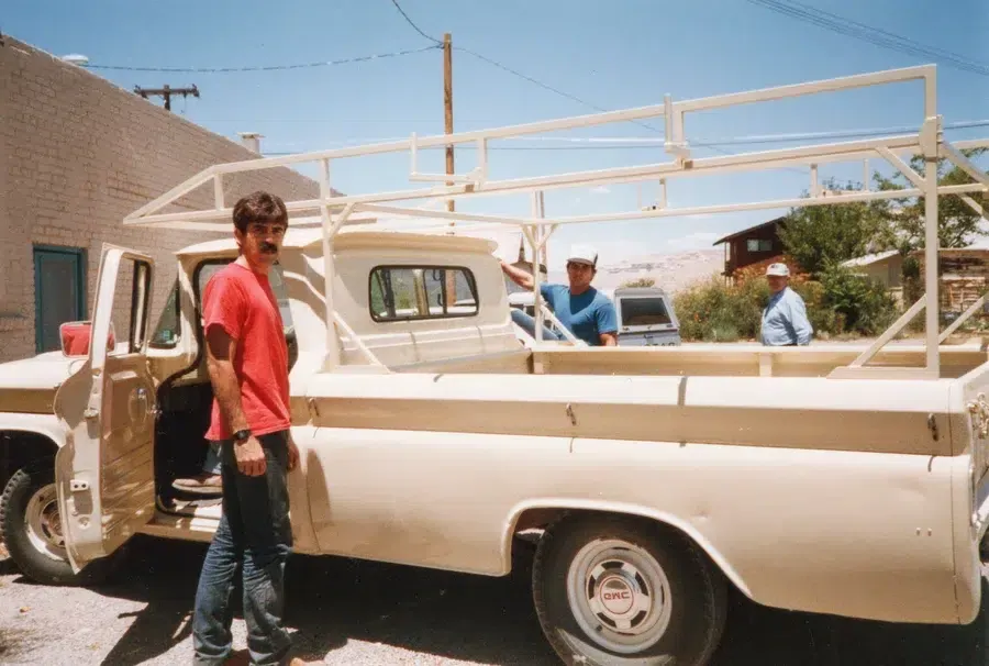 Goettl’s High Desert Mechanical technicians loading materials onto pickup truck – Prescott Valley AZ