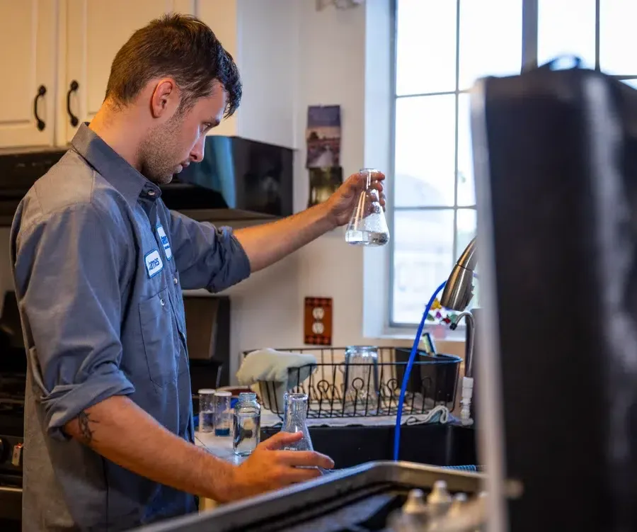 Goettl's tech testing water quality in home – Prescott Valley AZ
