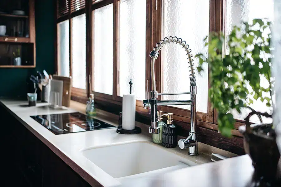 Kitchen sink plumbing in Prescott Valley, AZ.