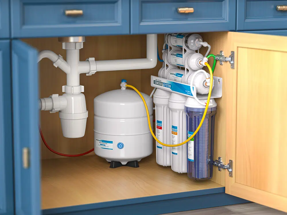 Reverse osmosis water purification system under sink in a kitchen – Prescott Valley AZ